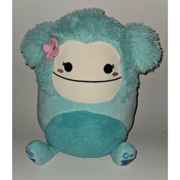 Squishmallows Joelle Yeti Plush 12" Blue Stuffed Animal Bigfoot Sasquatch 2023 - Picture 1 of 12